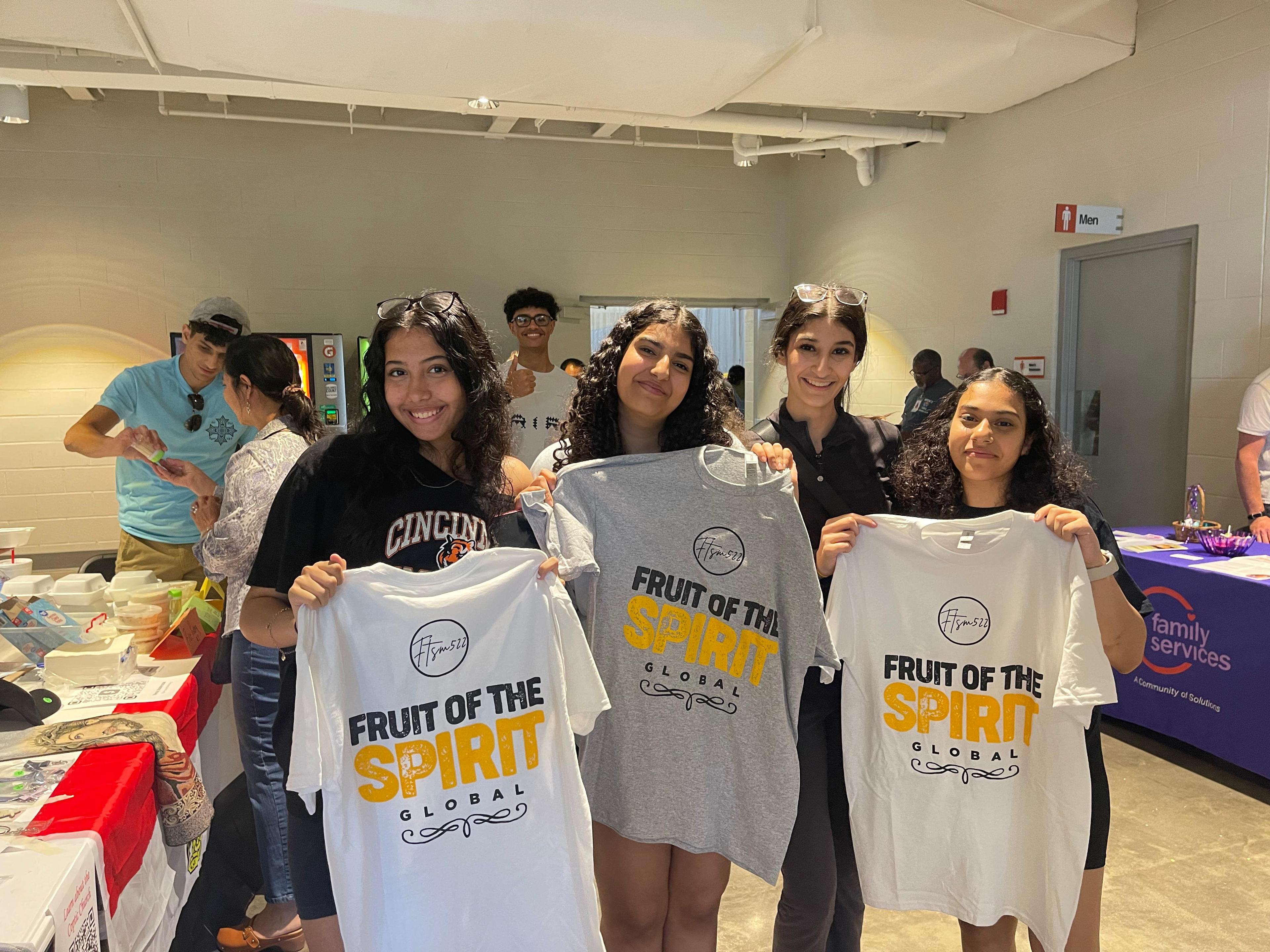 People gathering at church service